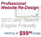 Professional Website Re-Design with Organic SEO will help you achieve the desired results!