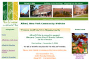 Alfred NY Community Website serving Western NY - Website Designer  David Williams